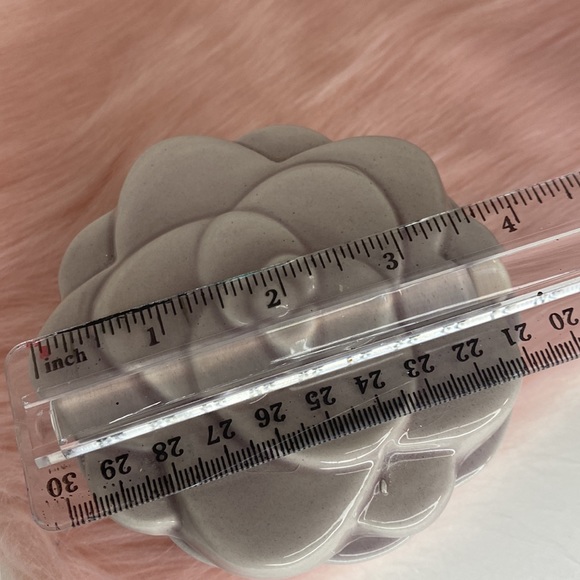 Trinket Box Ceramic 3D Rose Floral Teal Treasure Trinket Jewelry Decor Gift - Picture 7 of 9